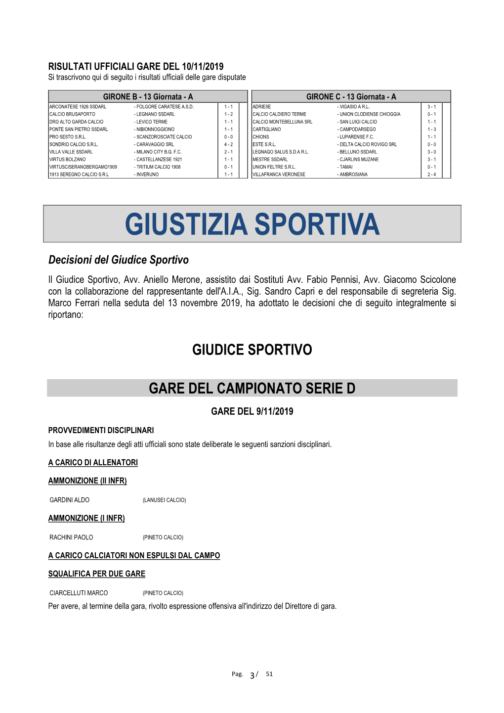 Giustizia Sportiva