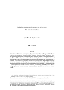 Paper on Corporate Governance of Securities Settlement Systems