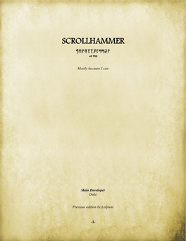 SCROLLHAMMER Scrollhammer V0.700