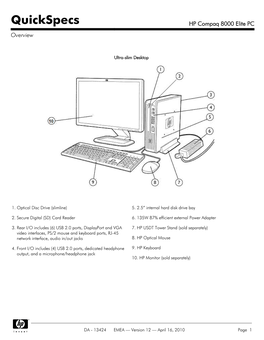 HP Compaq 8000 Elite PC Overview