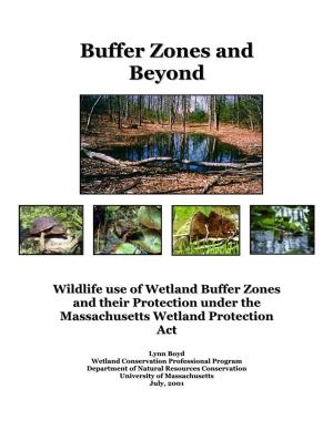 Wetland Buffer Zones and Beyond