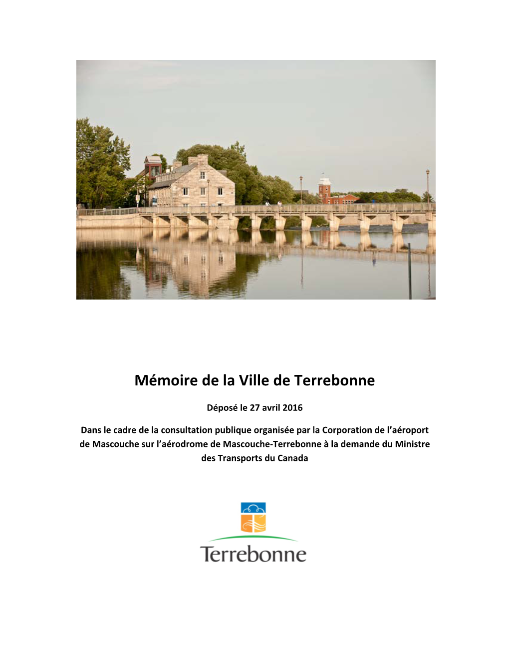 Mémoire De La Ville De Terrebonne