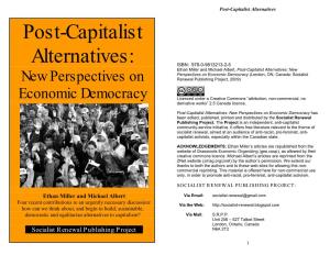Post-Capitalist Alternatives