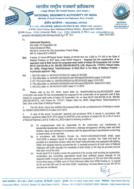 Proposal for the Construction of an Approach Road & Slab Culvert For