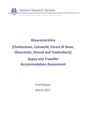 Gloucestershire Gypsy and Traveller Accommodation Assessment Final