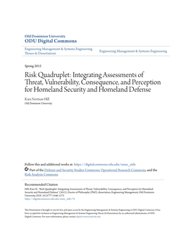 Risk Quadruplet: Integrating Assessments of Threat