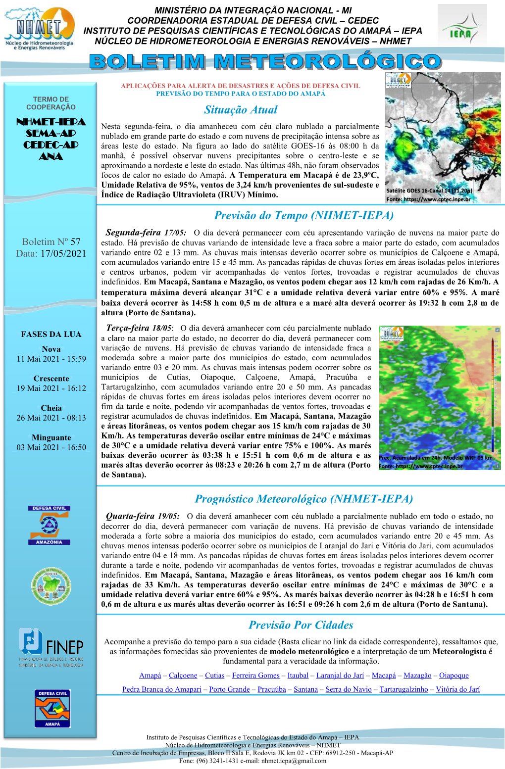 Boletim Meteorológico Nº057