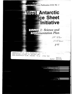 T Antarctic Ce Sheet Itiative