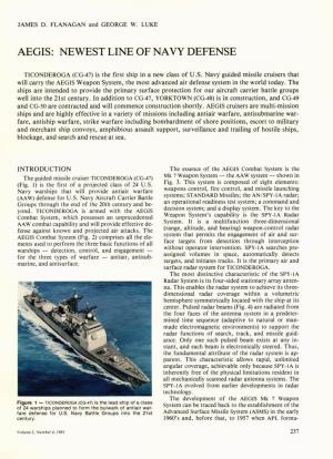 Aegis: Newest Line of Navy Defense