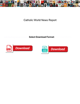 Catholic World News Report