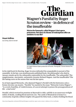 Wagner's Parsifal by Roger Scruton Review