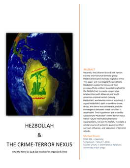 Hezbollah & the Crime-Terror Nexus