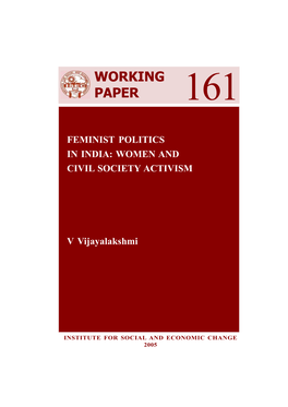 Feminist Politics in India: Women and Civil Society Activism