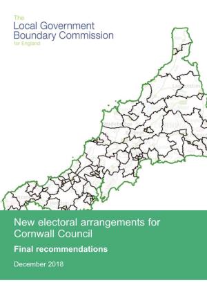 New Electoral Arrangements for Cornwall Council