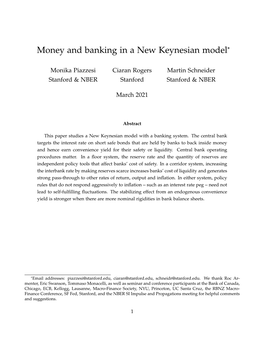 Money and Banking in a New Keynesian Model*