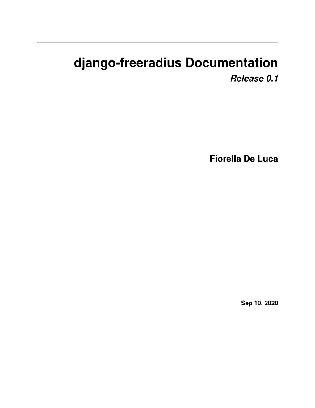 Django-Freeradius Documentation Release 0.1
