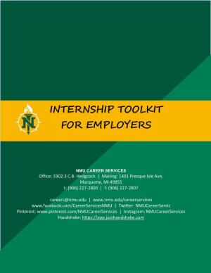 Internship Toolkit for Employers