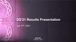 Results Presentation