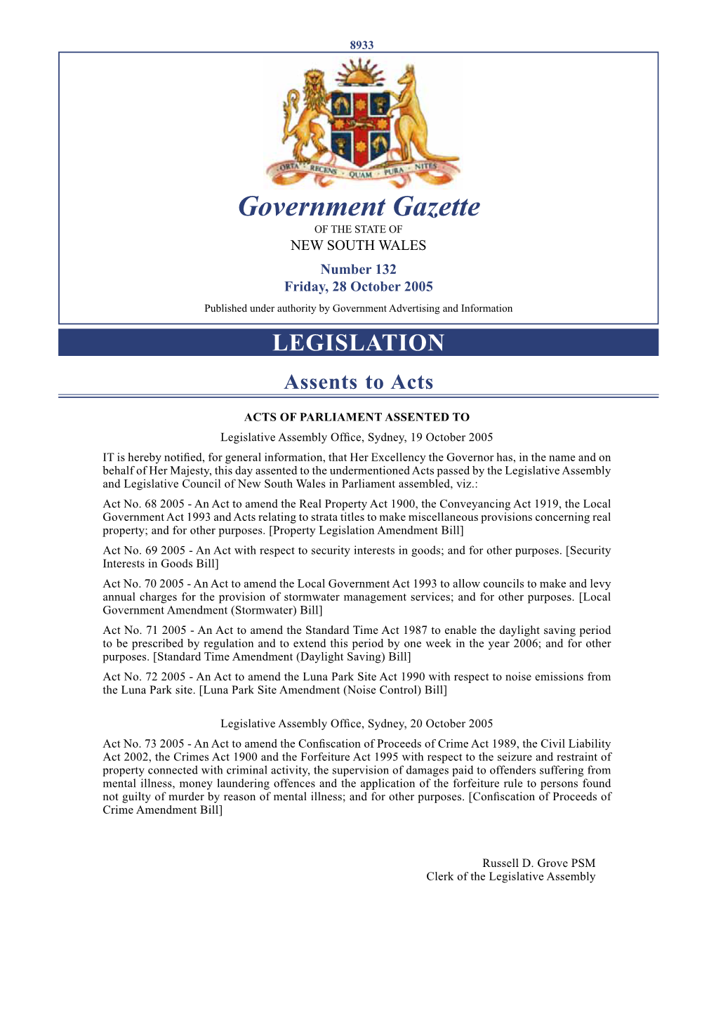 Government Gazette