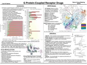 G Protein-Coupled Receptor Drugs