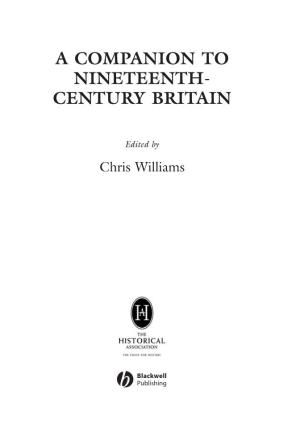 A Companion to Nineteenth- Century Britain