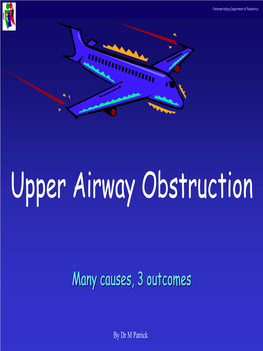 Upper Airway Obstruction