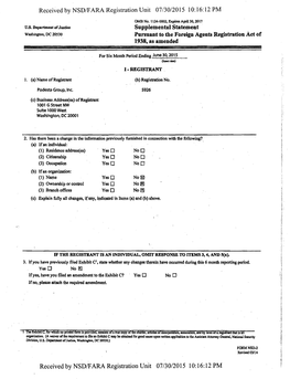 Received by NSD/FARA Registration Unit 07/30/2015 10:16:12 PM