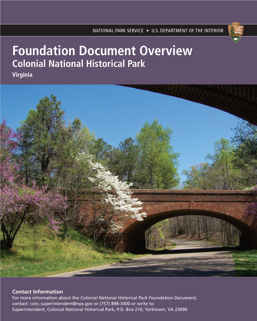 Foundation Document Overview, Colonial National Historical Park