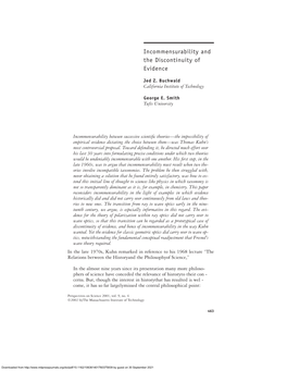 Incommensurability and the Discontinuity of Evidence