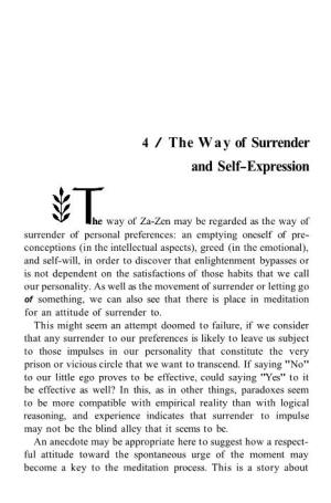 4 / the Way of Surrender and Self- Expression