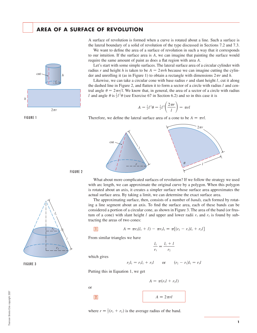 Area of a Surface of Revolution