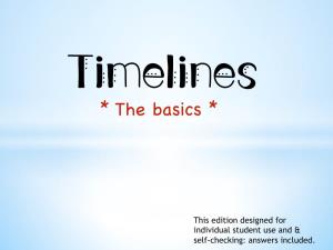 Timelines * the Basics *