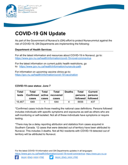 COVID-19 GN Update