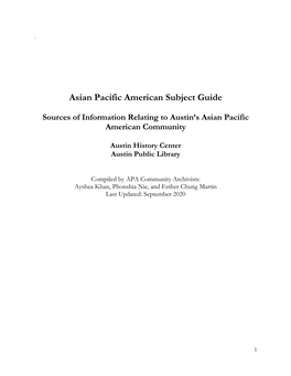 Asian American Resource Guide and There Are Still Significant Gaps Remaining