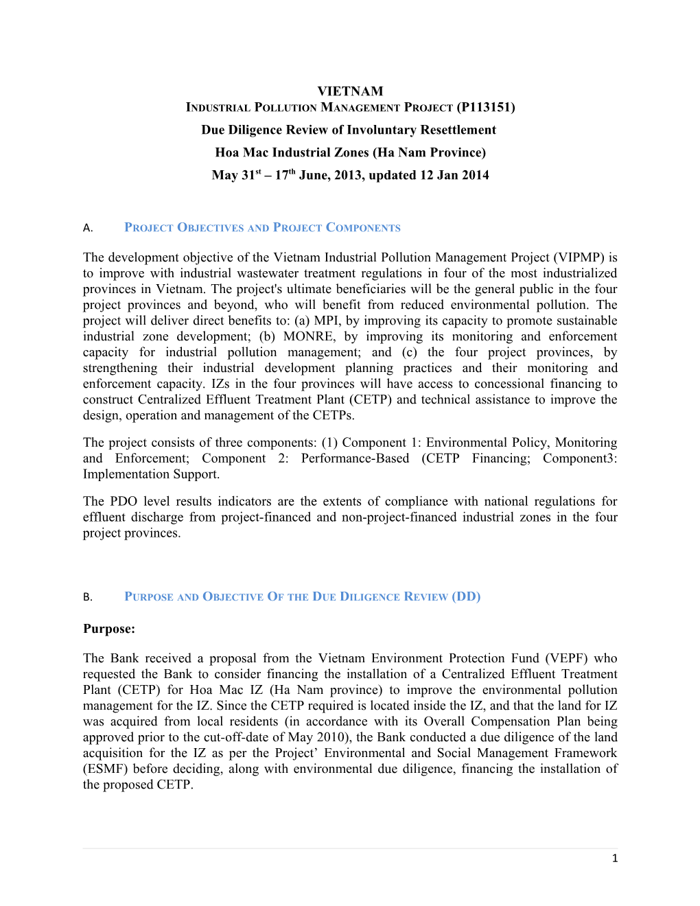 Industrial Pollution Management Project (P113151)