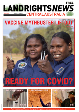 VACCINE MYTHBUSTER LIFTOUT READY for COVID? END of WATER WOES? Volume 11