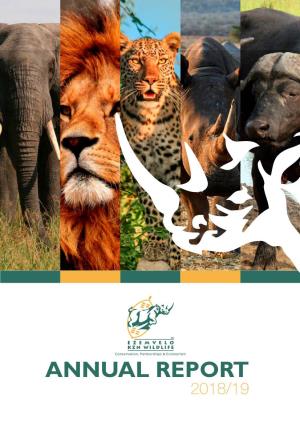 Ezemvelo Kzn Wildlife Annual Report 2018/19