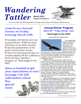 WANDERING TATTLER Newsletter