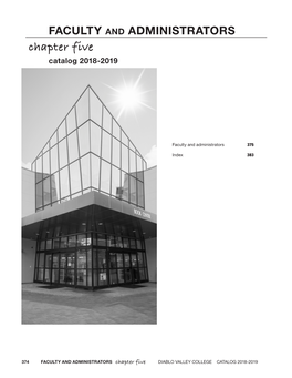 Chapter Five Catalog 2018-2019