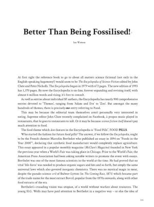 Better Than Being Fossilised! Counihan, Carole / Penny Van Esterik (Eds.) (2013), Food and Culture