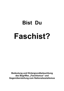 Bist Du Faschist?