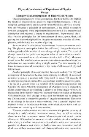 Physical Conclusions of Experimental Physics Versus Metaphysical