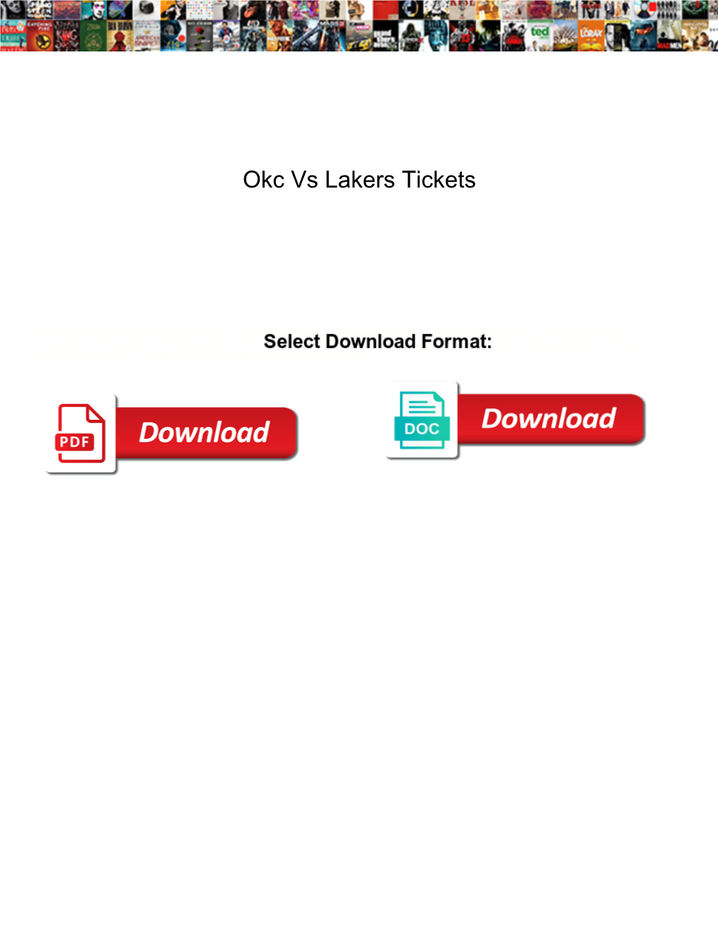 Okc Vs Lakers Tickets