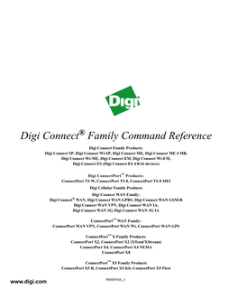 Digi Connect Family Command Reference