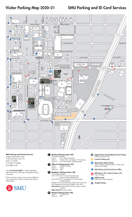 Visitor Parking Map 2020–21 SMU Parking and ID Card Services E 521 73 74 77 78