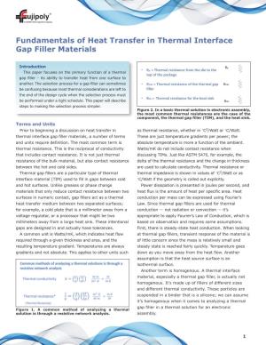 Fundamentals of Heat Transfer in Thermal Interface Gap Filler Materials
