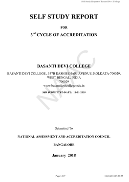Self Study Report of Basanti Devi College