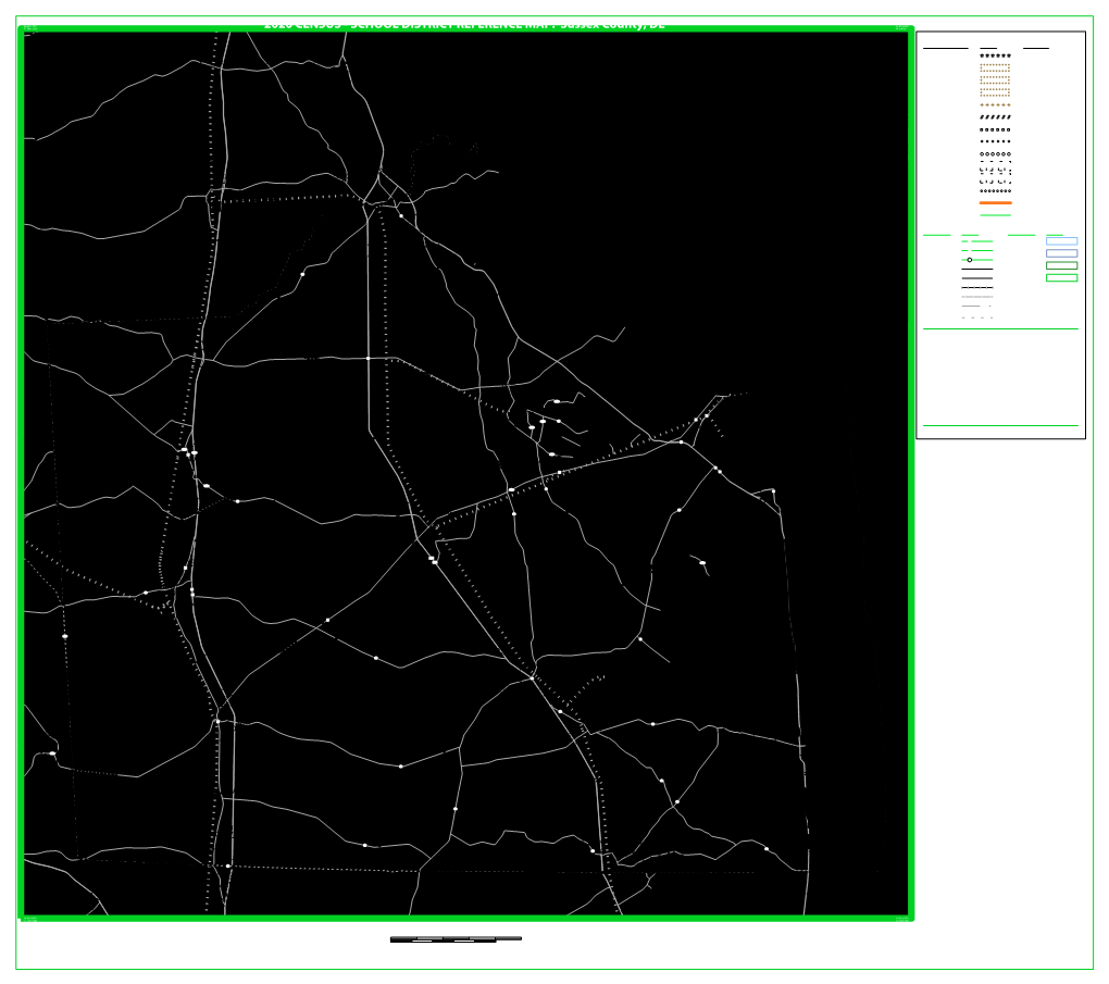 2020 CENSUS - SCHOOL DISTRICT REFERENCE MAP: Sussex County, DE 74.9607W