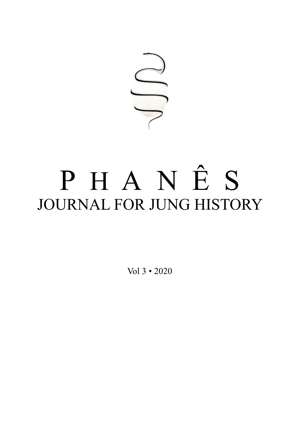 P H a N Ê S Journal for Jung History