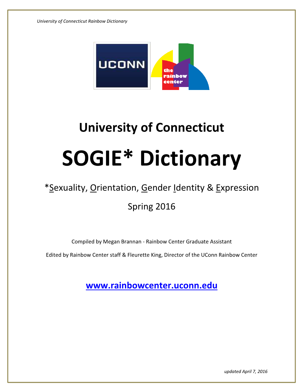 SOGIE Dictionary Spring 2016 Version